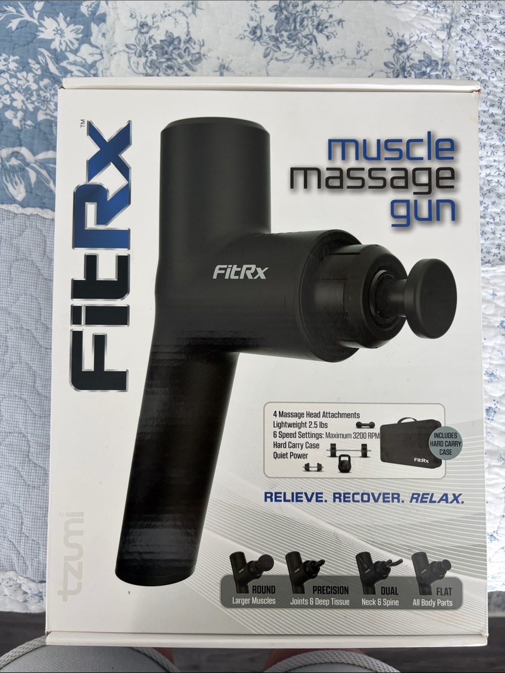 Zumba Fitness FitRx Muscle Massage Gun - Black used once